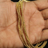 52 Gm, 2mm, Brass Disc Beads Golden