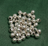 100 Gm 3-6mm Silver Metal Ball Beads