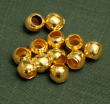 100 Pcs, 6mm Golden Metal Balls