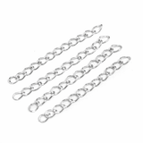 100 Pcs, 2 Inch Link Size 3X5mm Golden Extender chain