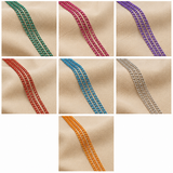 28 Mtrs, 5x3mm Aluminium Colored Link Chain Combo 7 Colors