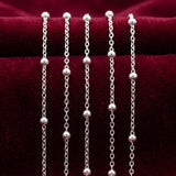 5 Meters 2×1mm Classic Bead Sitara Link Chain