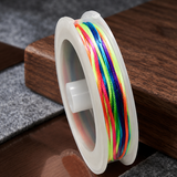 10 Mtrs, 1mm Multicolored Satin Thread Spool