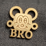 10 Pcs, Bro Mickey Mouse Connector