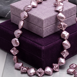 22mm Purple Shell Pearl Beads String