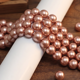 10mm Faux Round Shell Pearl Beads String