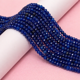 1 String 3x4mm Zed Faceted Tyre Beads