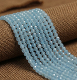1 String 4mm Zed Cut Round Beads For Jewellery Making