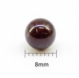 1 String 8mm Round Garnet Stone Beads