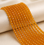 1 String 4mm Zed Cut Round Beads For Jewellery Making