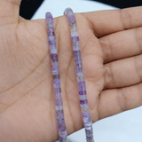 1 String 4x2mm Natural Amethyst Gemstone Beads