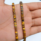 1 String 4x2mm Natural Tiger Eye Gemstone Beads
