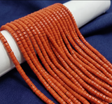 1 String 4x2mm Natural Red Jasper Gemstone Beads