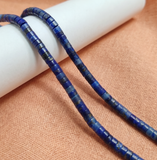 1 String 4x2mm Natural Lapis Gemstone Beads