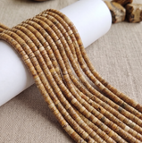 1 String 4x2mm Natural Venus Jasper Gemstone Beads
