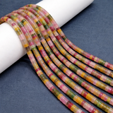 1 String 4x2mm Natural Multi Gemstone Beads