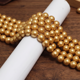 10mm Faux Round Shell Pearl Beads String