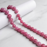 1 String 6-8mm Zed Pink Tourmaline Beads