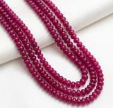 1 String 8x5mm Zed Pink Tourmaline Rondelle Gemstone Beads