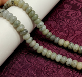1 String 8x5mm Zed Labradorite Rondelle Gemstone Beads