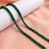 1 String 4mm Zed Cut Round Beads For Jewellery Making