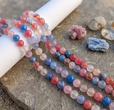 1 String 8-10mm Natural Onyx Round Faceted Beads For Jewellery Making