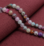 1 String 8-10mm Natural Onyx Round Faceted Beads For Jewellery Making