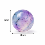 1 String 8-10mm Natural Onyx Round Faceted Beads For Jewellery Making