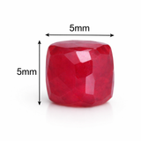 1 String 5x5mm Natural Onyx Square Faceted Beads For Jewellery Making