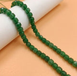 1 String 5x5mm Natural Onyx Square Faceted Beads For Jewellery Making