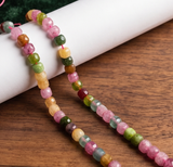 1 String 5x5mm Natural Onyx Square Faceted Beads For Jewellery Making