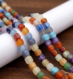 1 String 8x8mm Natural Onyx Square Beads For Jewellery Making