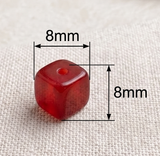 1 String 8x8mm Natural Onyx Square Beads For Jewellery Making