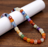 1 String 8x8mm Natural Onyx Square Beads For Jewellery Making