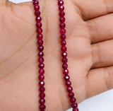 1 String 4mm Zed Cut Round Beads For Jewellery Making
