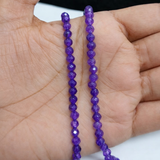 1 String 4mm Zed Cut Round Beads For Jewellery Making