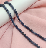 1 String 4mm Zed Cut Round Beads For Jewellery Making