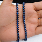 1 String 4mm Zed Cut Round Beads For Jewellery Making