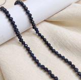 1 String 4mm Zed Cut Round Beads For Jewellery Making