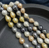 1 String 17x13mm Baroque Pearls Drop For Jewellery Making