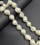 1 String 17x13mm Baroque Pearls Drop For Jewellery Making