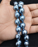 1 String 17x13mm Baroque Pearls Drop For Jewellery Making