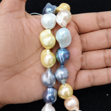 1 String 17x13mm Baroque Pearls Drop For Jewellery Making