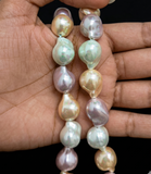 1 String 17x13mm Baroque Pearls Drop For Jewellery Making