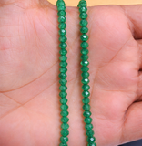 1 String 3x4mm Zed Faceted Tyre Beads