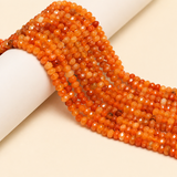 1 String 3x4mm Zed Faceted Tyre Beads