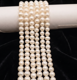 1 String 5x6mm AAA Quality Freshwater Natural Cultured Pearls