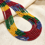 1 String 3x4mm Zed Faceted Tyre Beads