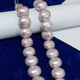 1 String 12x15mm Shell Pearls Oval Beads