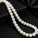 1 String, Off White Round Mother Of Pearl Shell Beads (3mm, 4mm & 6mm)